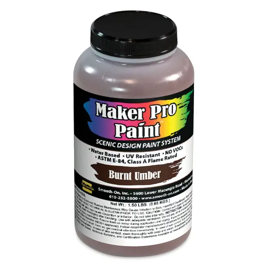 Smooth-On Maker Pro Acrylic-Urethane Paint - Burnt Umber, 16 oz {1}