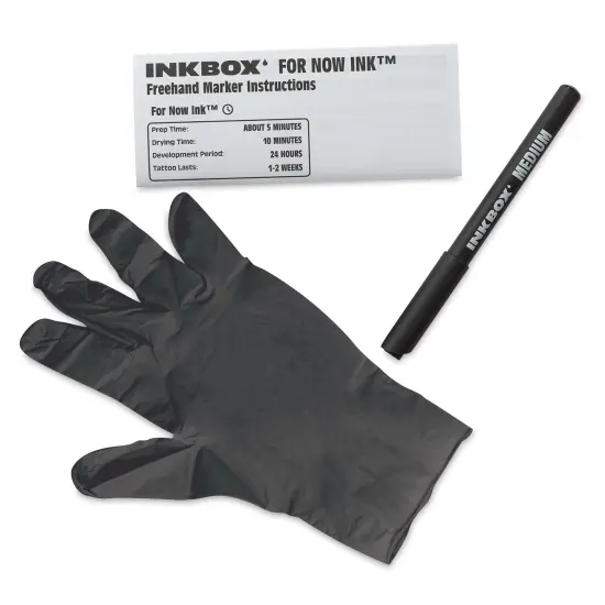 Inkbox Semi-Permanent Freehand Tattoo Marker - Medium Classic Tip, Black {1}