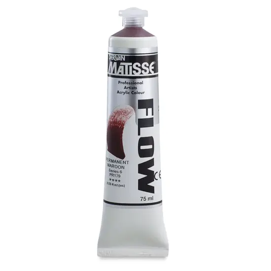 Matisse Flow Acrylic Paint - Permanent Maroon, 75 ml {1}