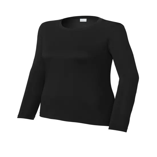Sport-Tek&reg; Long Sleeve T-shirts For Adult's Black {1}