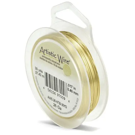 Artistic Wire Jewelry Wire Non-Tarnish Brass 26 Gauge (30-Yd) {1}