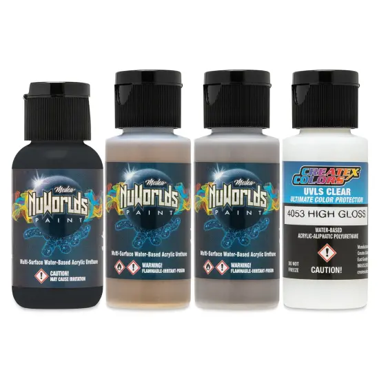 Iwata Medea NuWorlds Airbrush Paints - TMM Armament, Set of 4 {1}