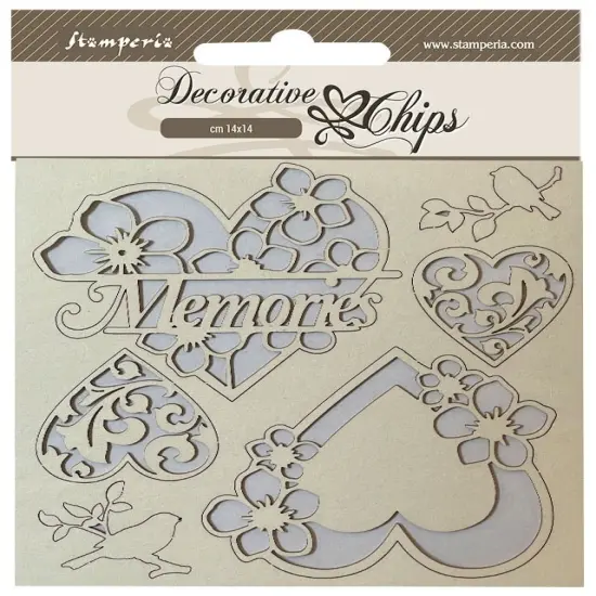 Stamperia Decorative Chips 5.5"X5.5"-Blue Land Memories {1}