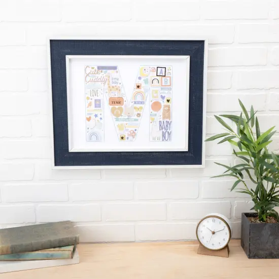 American Crafts Hello Little Boy Thickers Stickers 136/Pkg-Phrase {5}