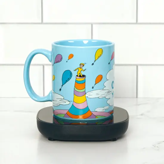 Uncanny Brands Dr. Seuss Oh, the Places You'll Go Mug with Warmer {4}