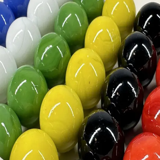 30 Glass Marbles 3/4 Inch (19mm) Replacement Aggravation Board Game Dirty Jokers {4}