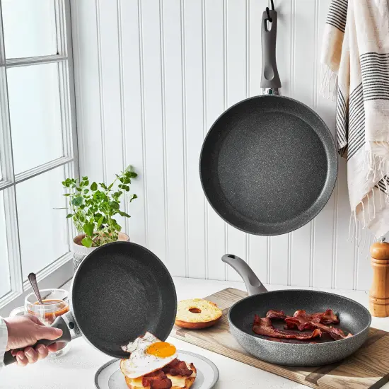 BALLARINI Modena by HENCKELS Forged Aluminum 3-pc Nonstick Fry Pan Set {3}