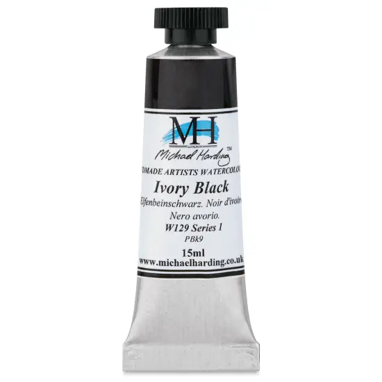 Michael Harding Artists Watercolor - Ivory Black, 15 ml {1}