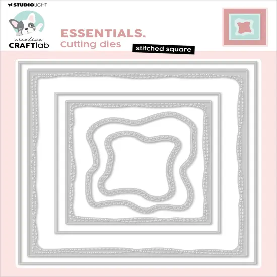 Studio Light Essentials Cutting Dies-Nr. 761, Stitched Square {1}