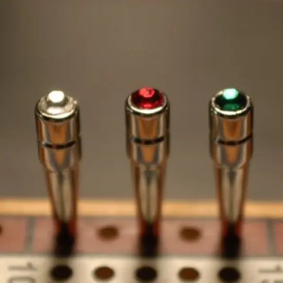 WE Games Brass Cribbage Pegs with Swarovski Austrian Crystals - Set of 3 - Sun Orange {2}