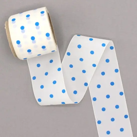 Polka Dot Streamer Roll - Blue - 2 inches wide by 30 Feet long | Comprehensive range of dot streamer roll | RAHEEV&reg; {4}