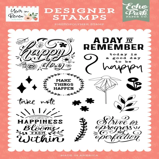 Echo Park Stamps-Make Things Happen, Year In Review {1}