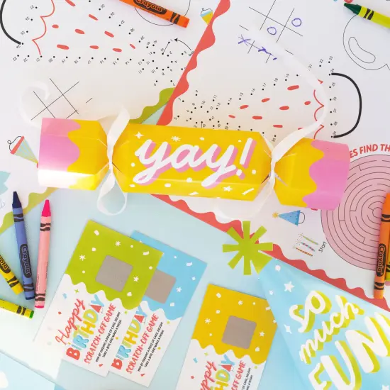 Big Dot of Happiness Party Time - No Snap Happy Birthday Party Table Favors - DIY Cracker Boxes - Set of 12 {3}