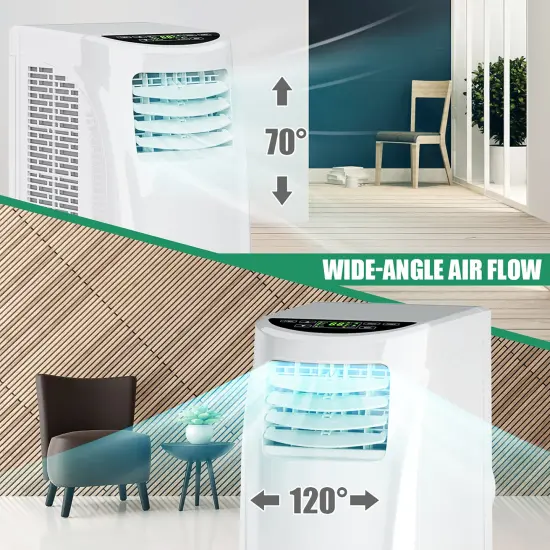 Costway 5500 BTU (8000BTU ASHRAE) Portable Air Conditioner & Dehumidifier Function Remote {5}