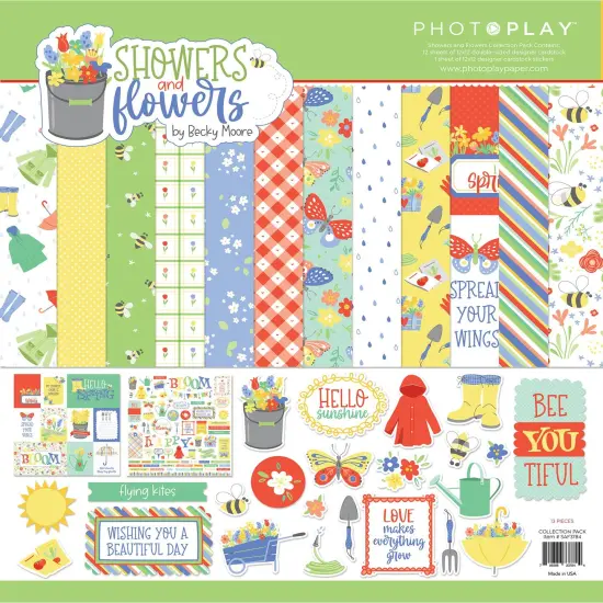 PhotoPlay Collection Pack 12"X12"-Showers & Flowers {1}