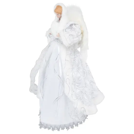 Northlight 14" White Angel with Lighted Wings Christmas Tree Topper {4}
