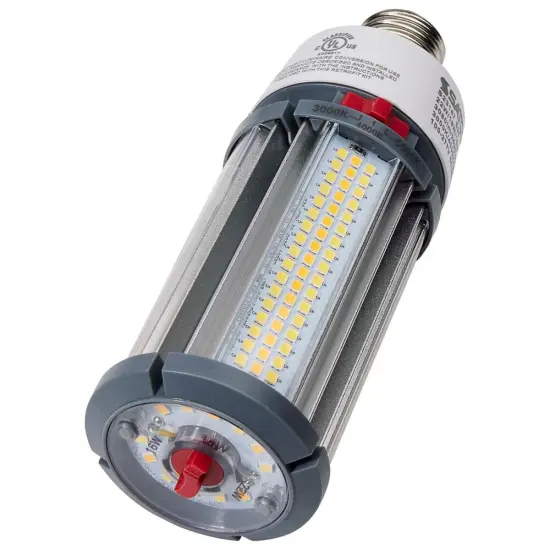 Satco LED HID Replacement 22/18/16 Wattage & CCT Selectable Medium Base 100-277V Warm to Cool White {4}