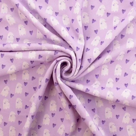 Lavender Halloween Ghosts Bullet Fabric 1 yard {1}