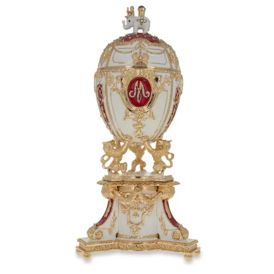 1903 Royal Danish Musical Imperial Easter Egg 9.6 Inches {3}