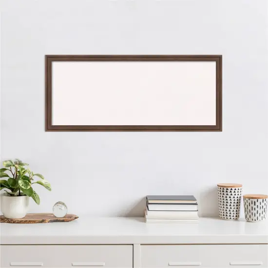 Florence Framed Corkboard, White Cork Medium Brown {4}