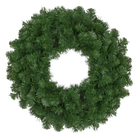 Northlight Deluxe Windsor Full Pine Artificial Christmas Wreath - 24" - Unlit Green {1}