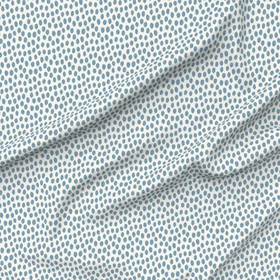Various Fabrics by the Yard or Fat Quarter Blue Geometric Polka Dots Unisex Artistic Whimsical Custom Printed Fabric by Spoonflower {6}