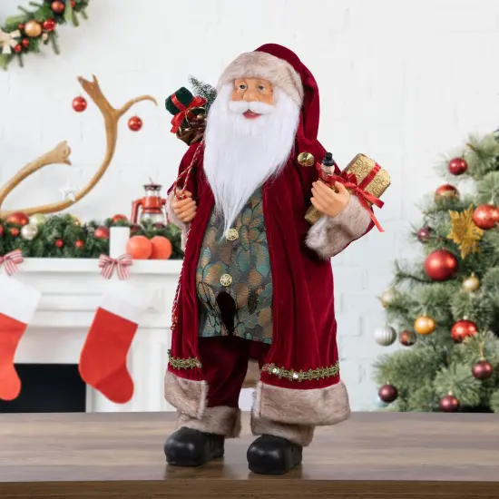 Northlight 24" Old World Style Santa Claus Christmas Figure Red {3}
