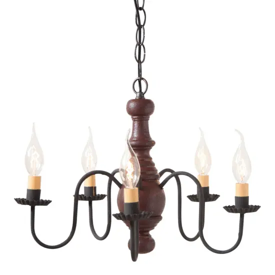 Lancaster Chandelier in Plantation Red {1}