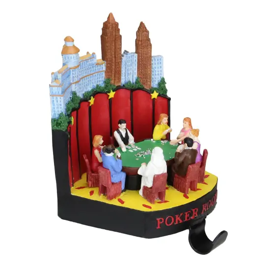 Sterling 7.25" Red and Blue Casino Gambling Poker Room Christmas Stocking Holder {3}