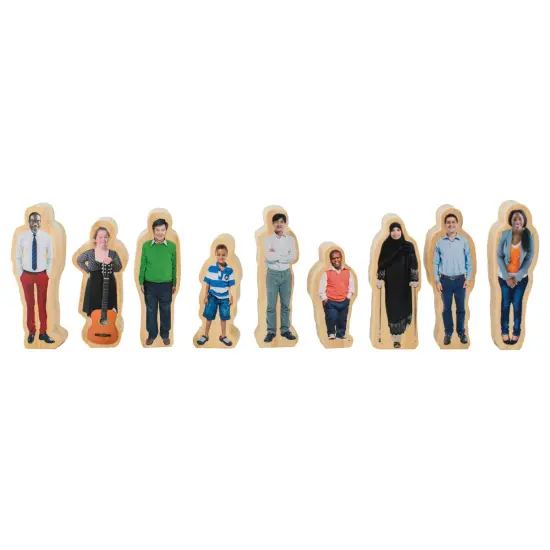 Learning Advantage Everyone's Family Wooden People - 26 Piece Set {3}