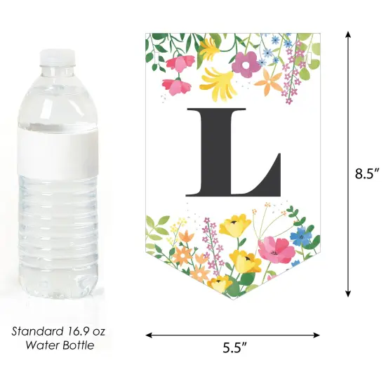 Big Dot of Happiness Wildflowers - Boho Floral Party Bunting Banner - Party Decorations - Let's Celebrate {4}