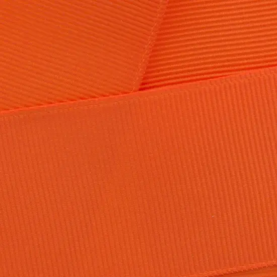1.5" Grosgrain Ribbon Solid 750 Orange 50yd {1}
