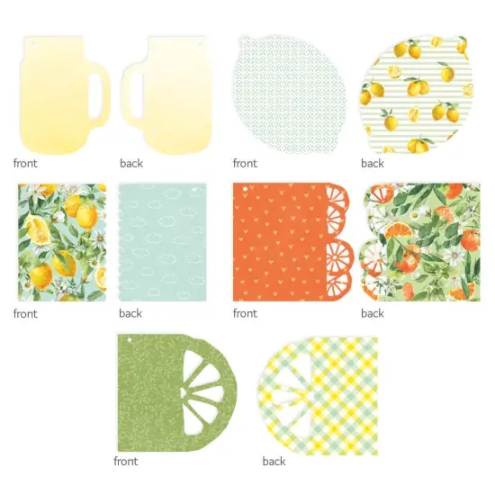P13 Light Chipboard Album Base With Papers 6"X6"-Mix and Match, Fresh Lemonade {3}