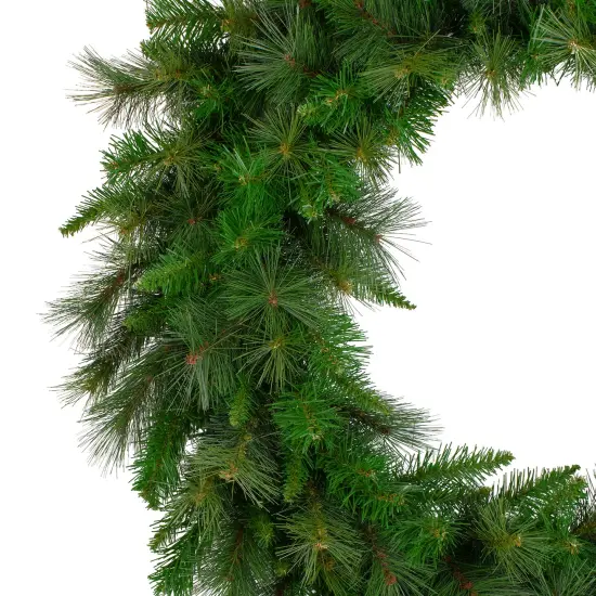 Northlight Real Touch&trade;️Canyon Mixed Pine Artificial Christmas Wreath - 36" - Unlit Green {3}