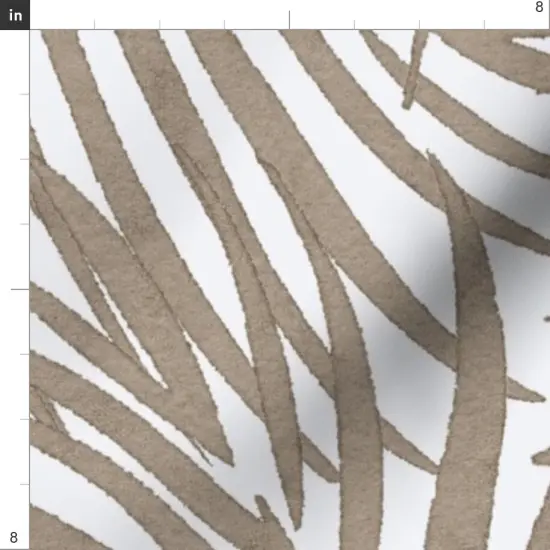 Various Fabrics by the Yard or Fat Quarter Tropical Palm Coastal Watercolor Summer Resort Beach Brown Tree Custom Printed Fabric by Spoonflower {4}