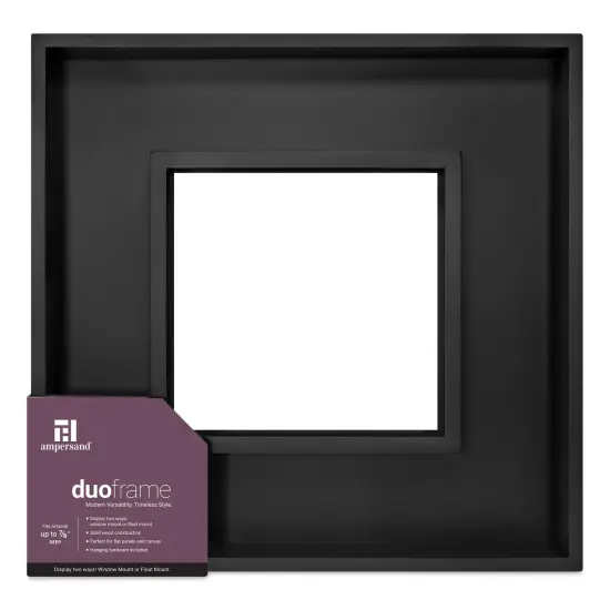 Ampersand DuoFrame - Black, 8" x 8" {1}
