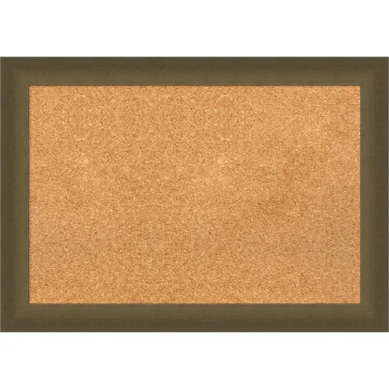 Blaine Narrow Framed Corkboard, Natural Cork Blaine Light Pewter {7}
