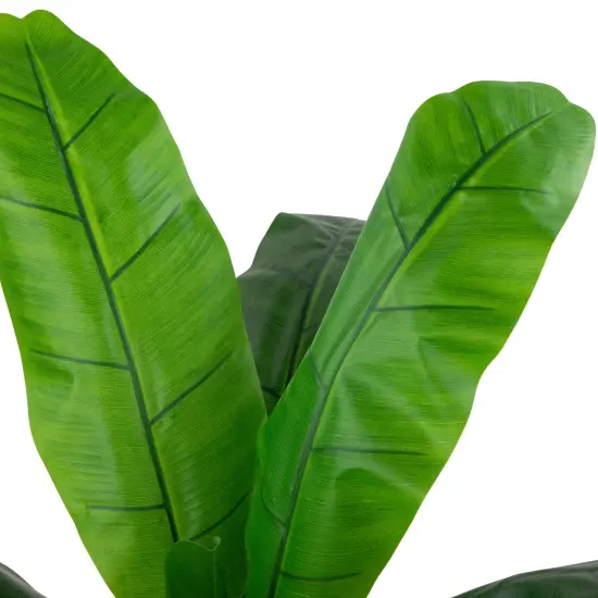 Northlight 4' Artificial Tropical Banana Tree in a Clay Pot Green {7}