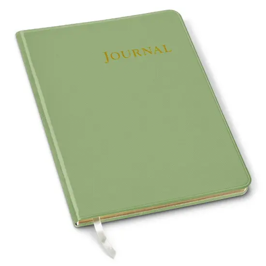 Gallery Leather Journal - Crafted in Maine, USA - Elegant Leather Writing Notebook with 192 Lined Pages - A Timeless Space for Your Thoughts - 9.75x7.5 ", Large Lined Key West Mint {1}