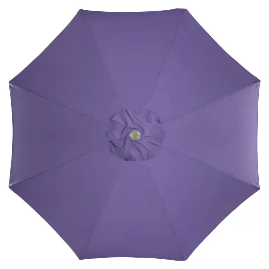 Northlight 9ft Outdoor Patio Market Umbrella with Hand Crank and Tilt - Purple {5}