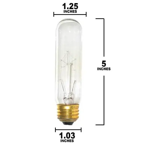SUNLITE 25w T10 120v Medium Base Clear Bulb {2}