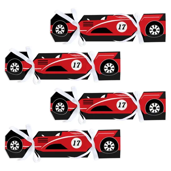 Big Dot of Happiness Let's Go Racing - Racecar - No Snap Race Car Birthday Party or Baby Shower Party Table Favors - DIY Cracker Boxes - Set of 12 {1}