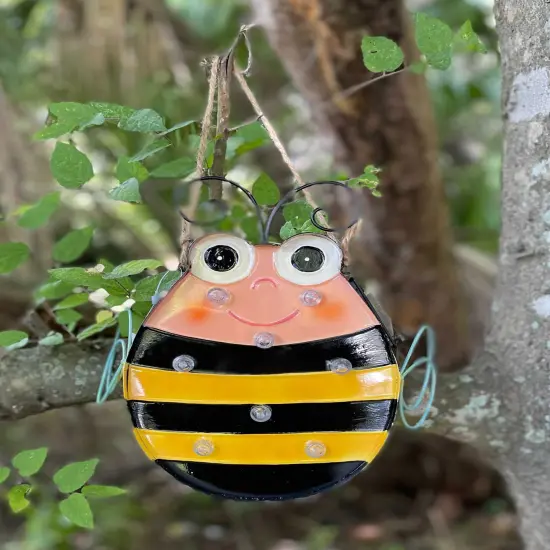 Metal Hanging LED Solar Garden Sculpture Decorative Light Yard Decor Art {5}