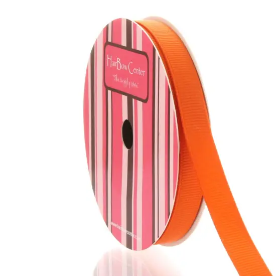 3/8" Grosgrain Ribbon Solid 170 Neon Pink 50 Yard {3}