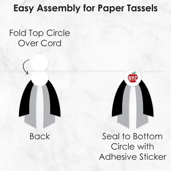 Big Dot of Happiness NYC Cityscape - DIY New York City Party Pennant Garland Decoration - Triangle Banner - 30 Pieces {7}