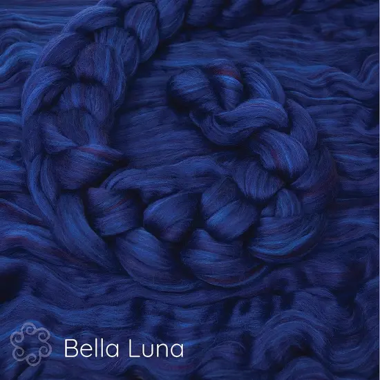 100% Superfine Merino Fiber: Winner's Circle. Soft Combed Top Roving Color Blend for Spinning, Felting, Weaving Bella Luna {3}