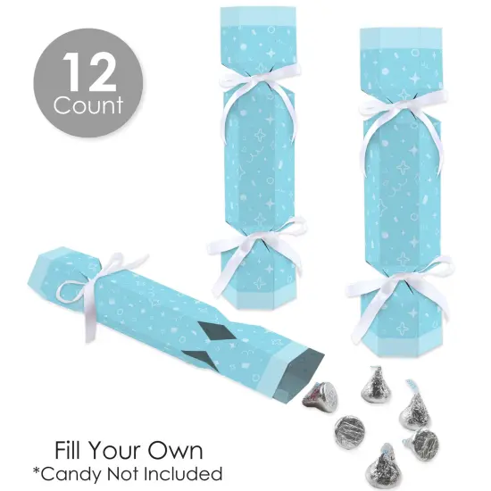 Big Dot of Happiness Blue Confetti Stars - No Snap Simple Party Table Favors - DIY Cracker Boxes - Set of 12 {4}