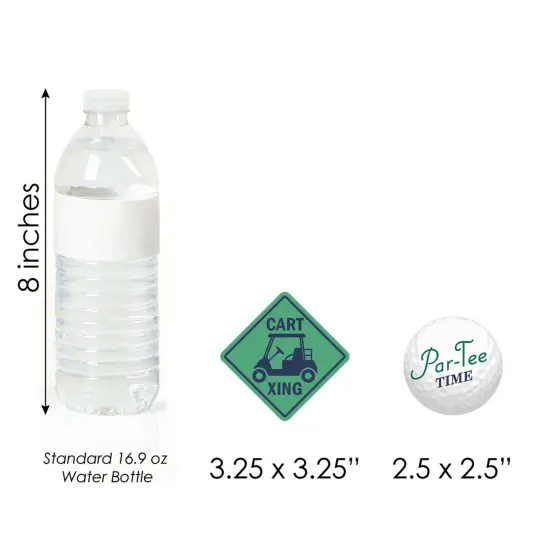 Big Dot of Happiness Par-Tee Time - Golf - DIY Shaped Baby Shower or Birthday Party Cut-Outs - 24 Count {7}