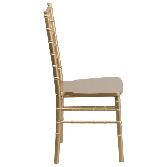 Emma and Oliver Wedding & Event Wood Chiavari Dining Chair Gold {5}