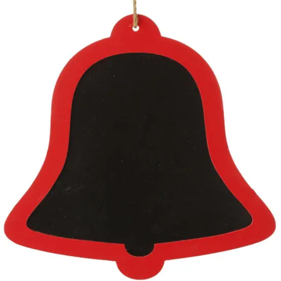Raz 13.5" Black and Red Country Rustic Bell Shaped Christmas Ornament {1}